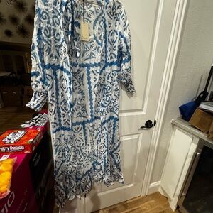 Elan Powell Kimono Blue Cabos size Small